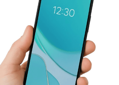 Mano con un móvil Android